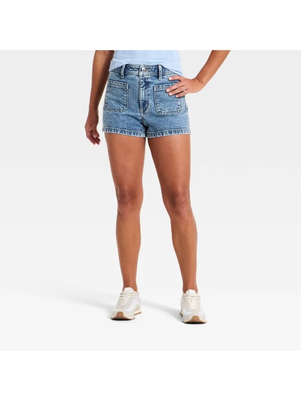 Women's Highest-Rise Sailor Denim Shorts 2.75" - Universal Thread Medium Wash 00